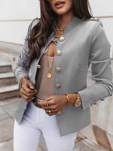 2020 Autumn Fashion Women Blazers Coat 2020 Long Sleeve Solid Suits Button Coat Slim Office Lady Slim Jacket Blazer Feminino